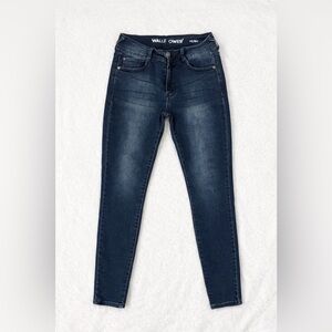 Wallflower Dark Wash Skinny Jeans | Size 9 | Mid Rise Stretch Denim